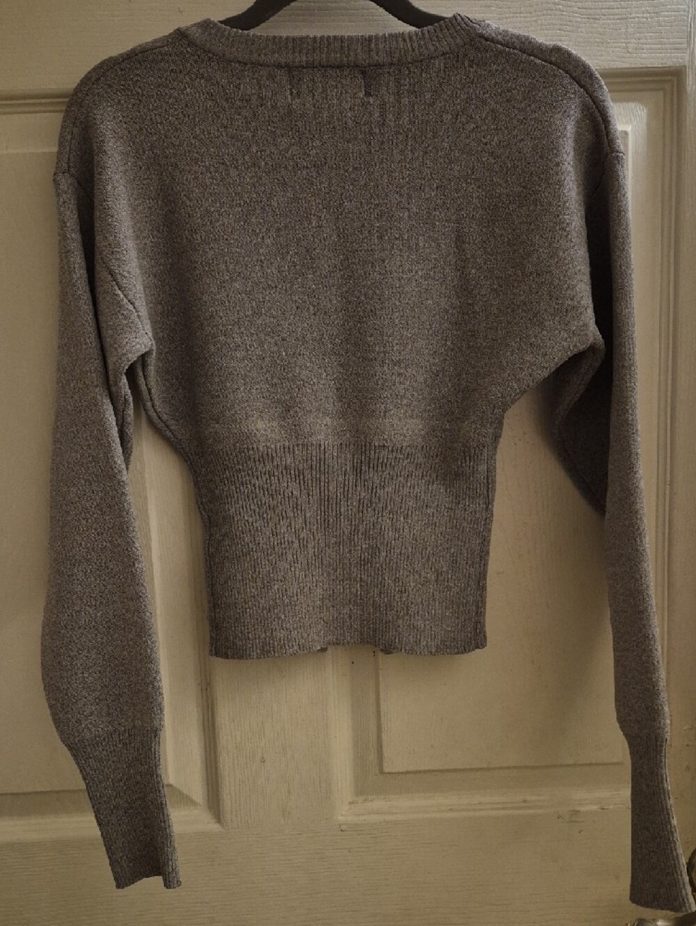 All The Ways Heather Gray Cropped Snap Cardigan - Picture 3 of 3